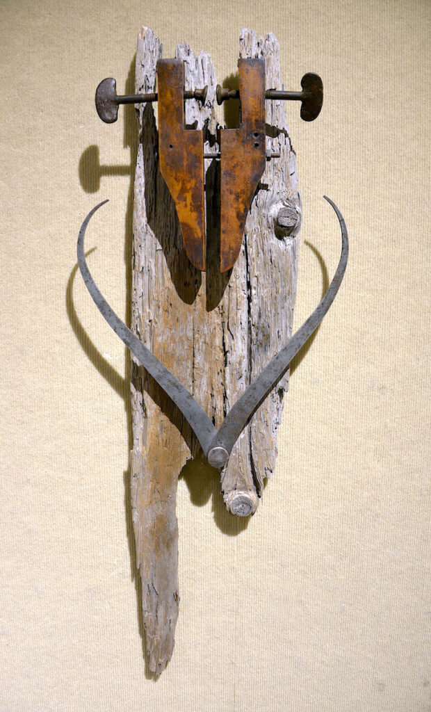 Black and white thumbnail of found object assemblage